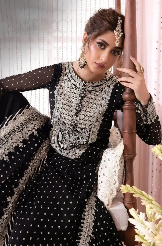 EXCLUSIVE | 3-PCS UNSTITCHED EMBROIDERED DRESS Mirza Collection