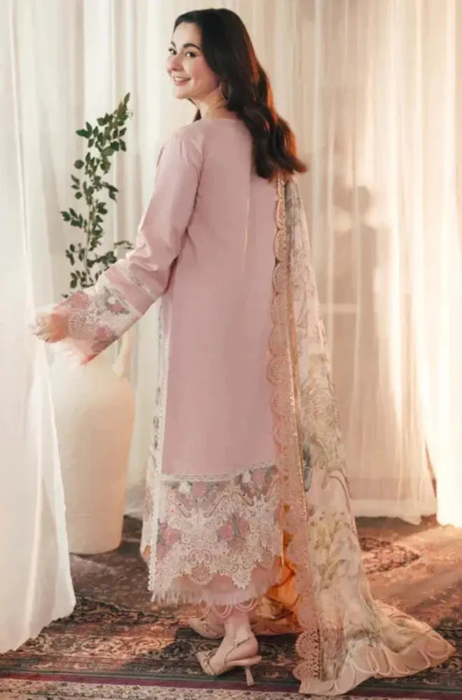 Winter Elegance Premium Suit 3-Pcs Unstitched Dhanak Embroidered Shirt with Dhanak Embroidered Dupatta Mirza Collection