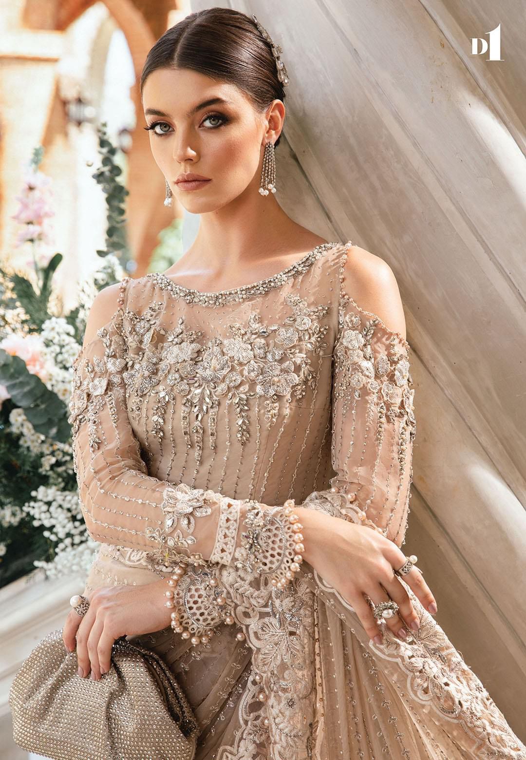 Best Seller Designer Wear 3-PCS EXCLUSIVE SAREE Fully Heavy Embroiderey With Adda Work Mirza Collection