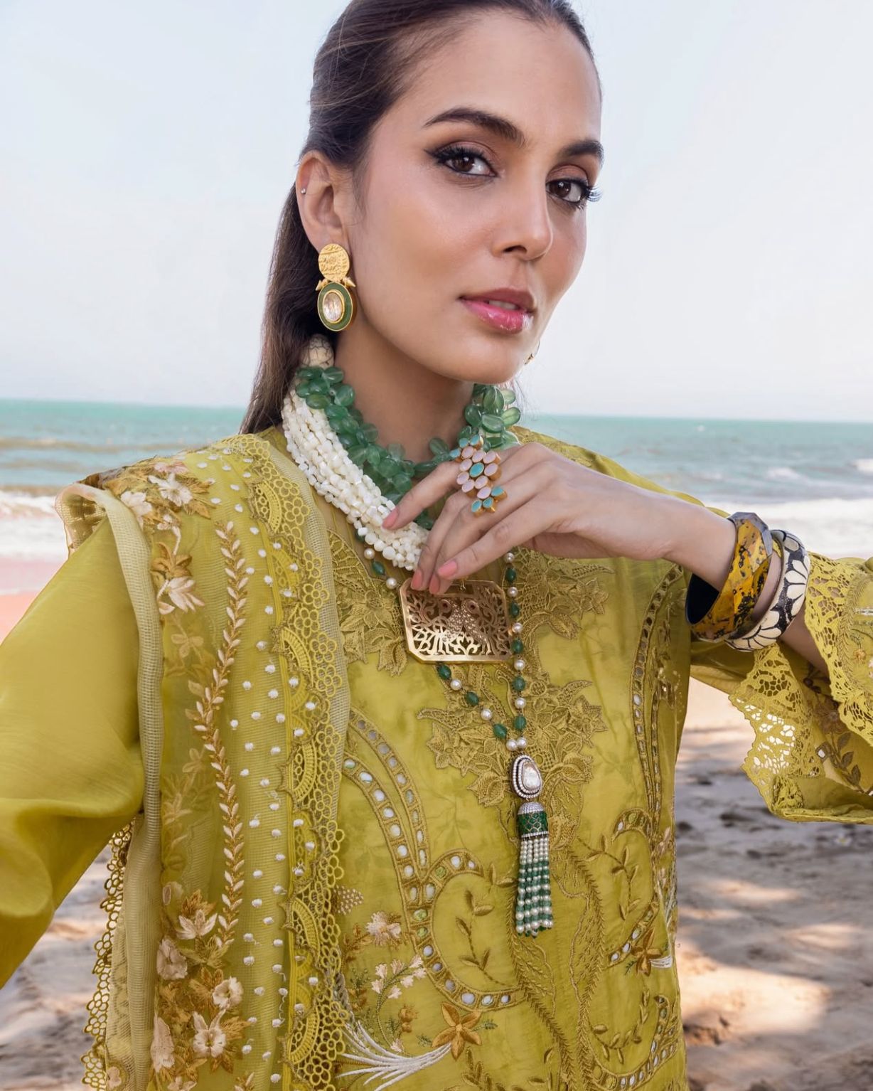 Summer Glow Embroidered Lawn | 3-PCS Unstitched Suit Mirza Collection