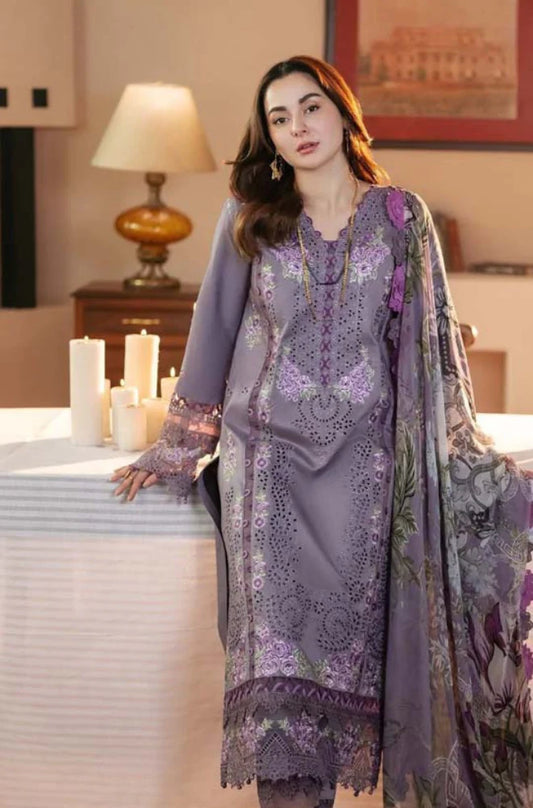 Jade | 3-Pcs Unstitched Dhanak Embroidered Shirt with Dhanak Embroidered Dupatta