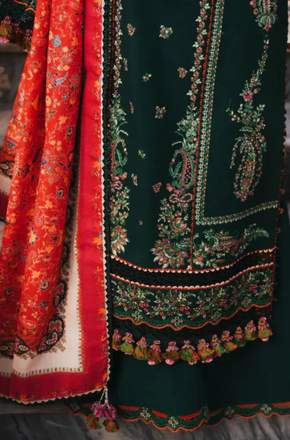 Summer Glow Embroidered Lawn Luxury Lawn Collection 2026 | 3-PCS Suit with Digital Print Dupatta Mirza Collection