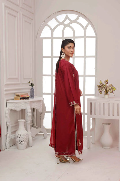 MAJESTY MAROON Mirza Collection