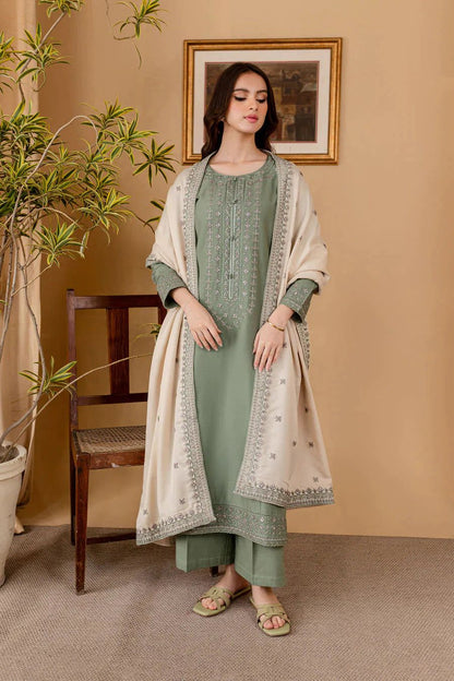 Everyday Chic Lawn Suit 3-PCS Unstitched Luxury Lawn Embroidered Mirza Collection