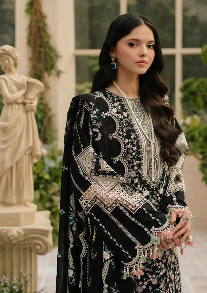 Luxury Lawn Vibe + Eid Feel 3-PCS Unstitched Full Heavy Embroidered Suit Mirza Collection