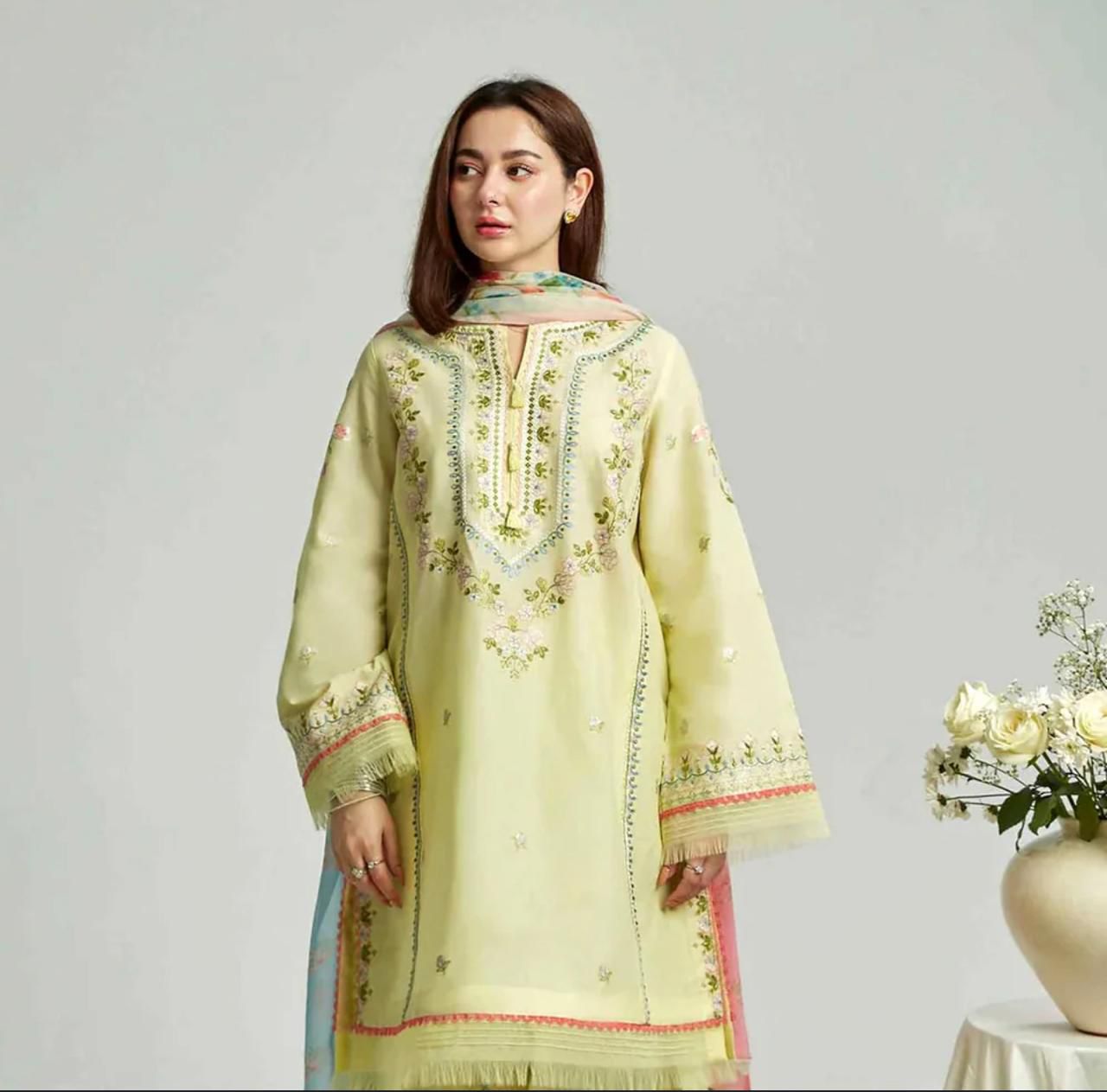 Master Quality Luxury Lawn Collection 2K26 | 3-PCS Suit with Printed Chiffon Dupatta Mirza Collection