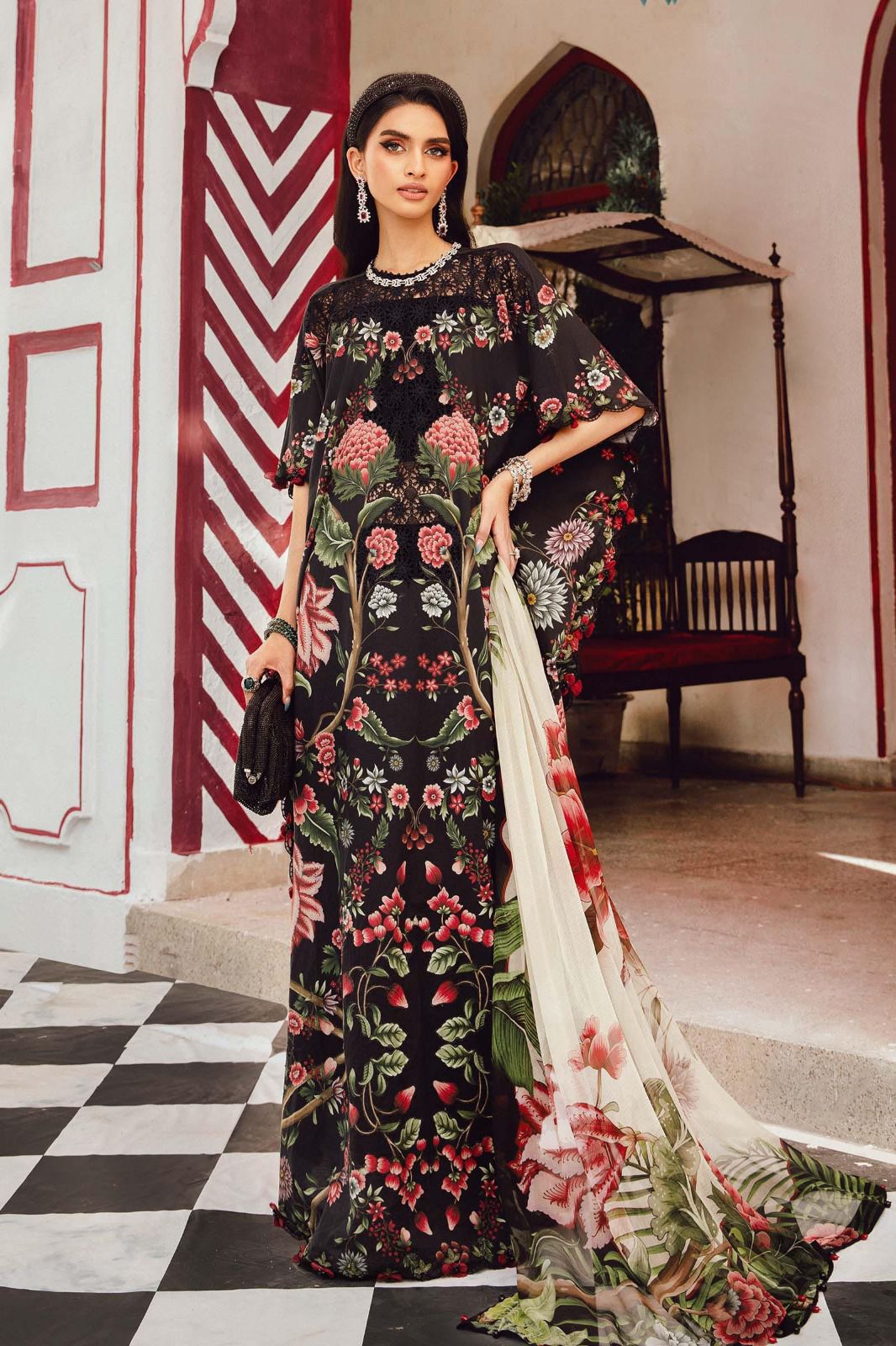 Luxury Lawn Collection 2026 | Printed Lawn with Fully Embroidered Dupatta | 2-Color's Mirza Collection