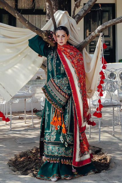 Summer Glow Embroidered Lawn Luxury Lawn Collection 2026 | 3-PCS Suit with Digital Print Dupatta Mirza Collection