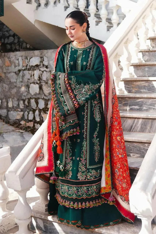 Summer Glow Embroidered Lawn Luxury Lawn Collection 2026 | 3-PCS Suit with Digital Print Dupatta Mirza Collection