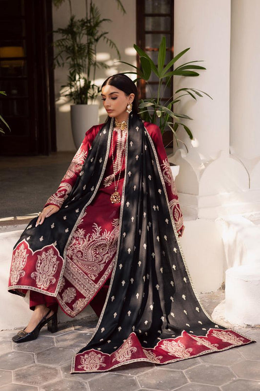 Summer Glow Embroidered Lawn Luxury Collection 2026 | 3-PCS Suit with Embroidered Chiffon Dupatta Mirza Collection