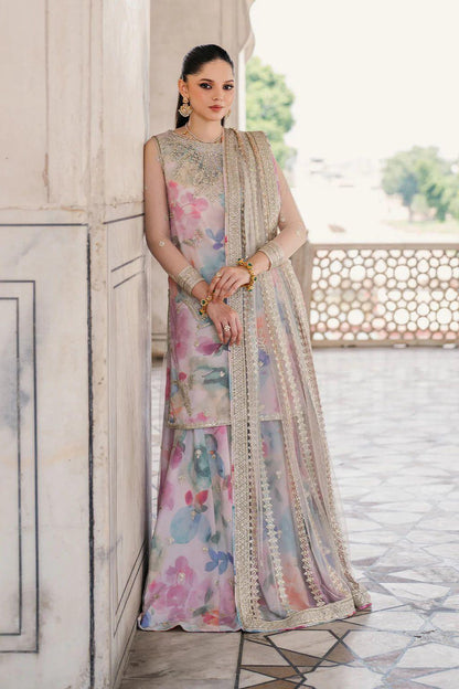 Master Quality Luxury Lawn Collection | 3-PCS Unstitched Suit With Net Dupatta Mirza Collection