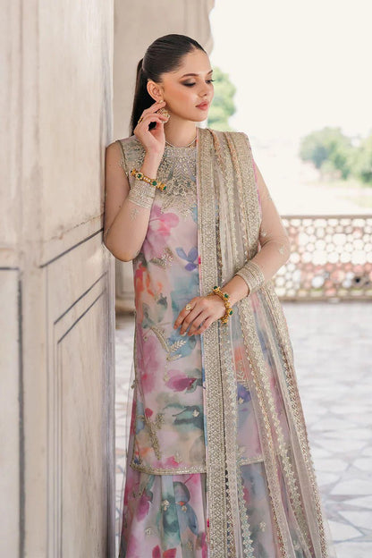 Master Quality Luxury Lawn Collection | 3-PCS Unstitched Suit With Net Dupatta Mirza Collection