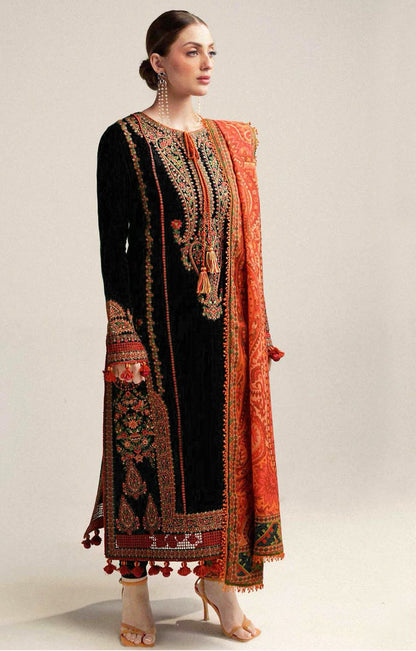 Summer Glow Embroidered  Luxury Lawn 3-PCS Unstitched Embroidered Suit | 2-Color,s Mirza Collection