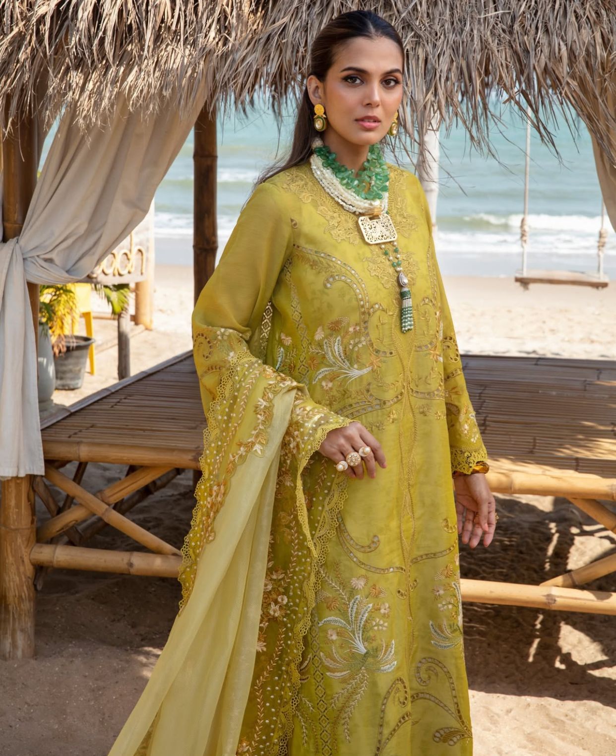 Summer Glow Embroidered Lawn | 3-PCS Unstitched Suit Mirza Collection