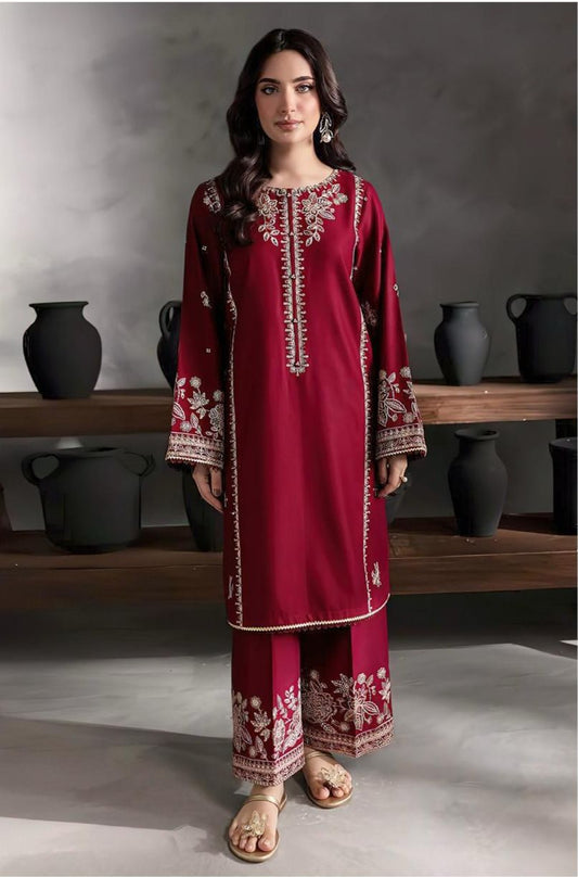 Rhea Festive Lawn Summer Collection 2026 Lawn Embroidered 2-Piece Suit Mirza Collection