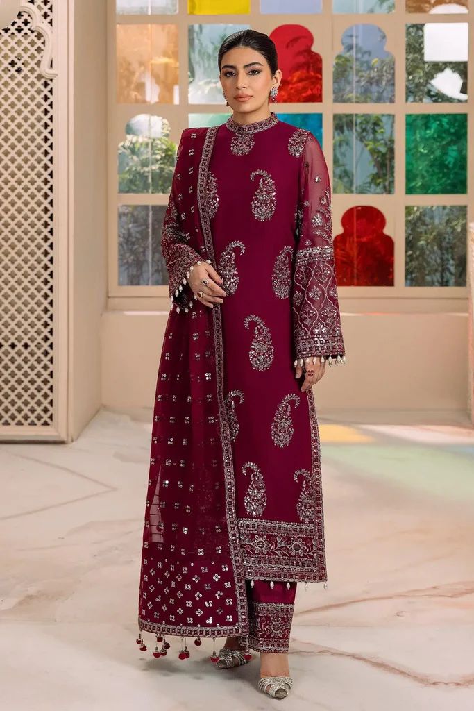 Noor-e-Summer Luxe 2026 Lawn Suit with Heavy Embroidered 3-Piece Unstitched Mirza Collection