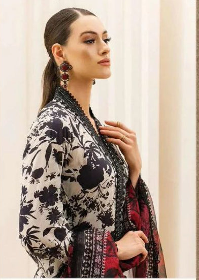 Zariya Luxury Lawn ’26 Summer Collection Digital Lawn 3-Piece Unstitched Suit Mirza Collection